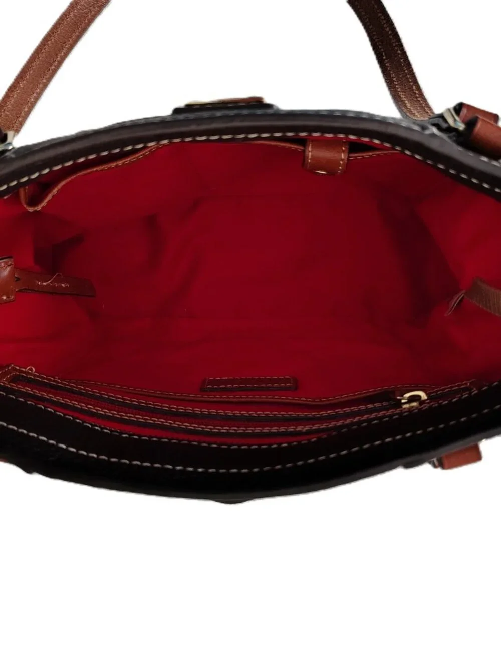 Dooney & Bourke Small Lexington Tote T’Moro Brown Pebble Grain Leather Handbag